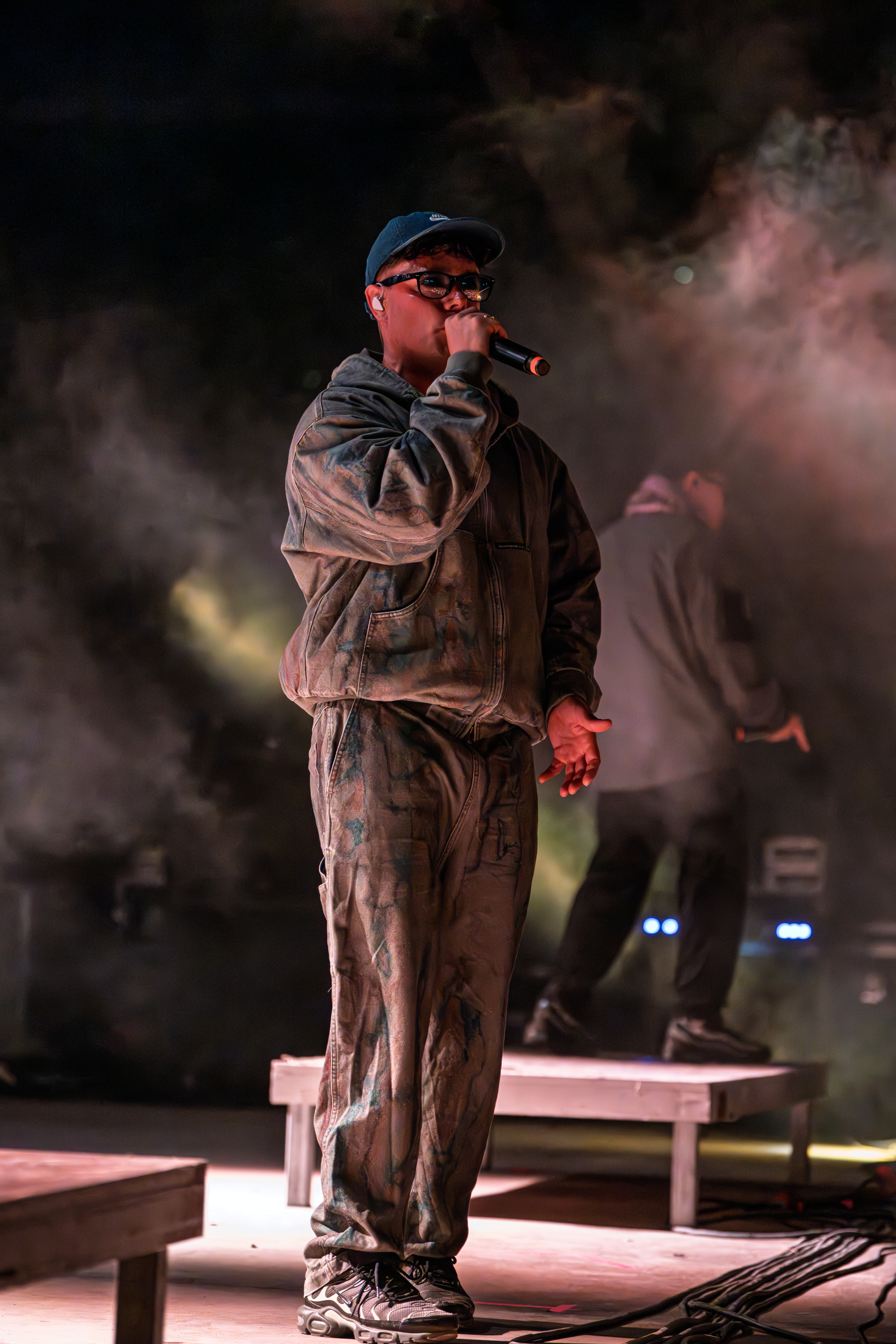 Mo Chara of Kneecap performing live at Rockwave Festival, Terra Vibe Park, Malakasa, Greece, 2026