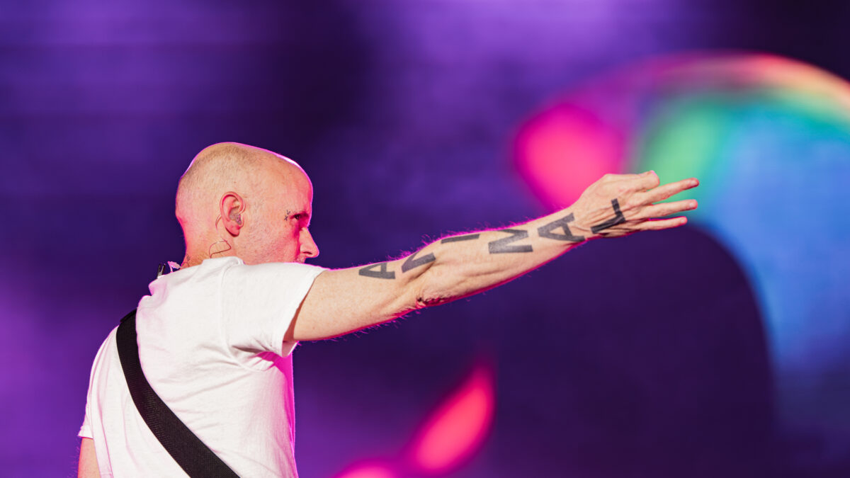 Moby performing live at Release Athens Festival 2026 at Plateia Nerou, Athens