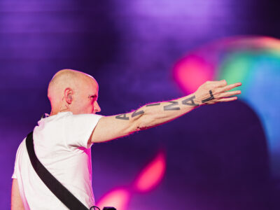 Moby performing live at Release Athens Festival 2026 at Plateia Nerou, Athens