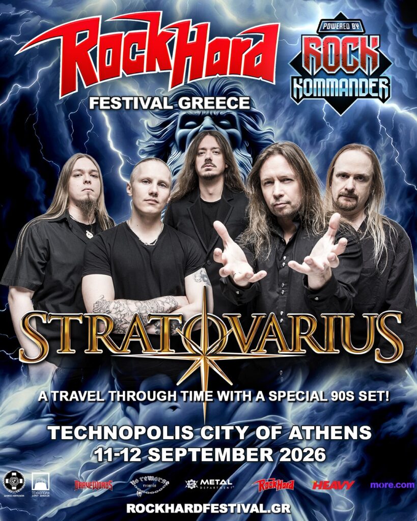 Stratovarius at Rock Hard Festival Greece 2026 with a special 1990s set