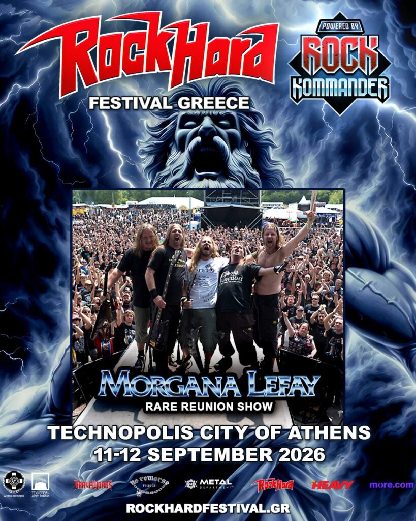 Morgana Lefay at Rock Hard Festival Greece 2026 for a rare reunion show