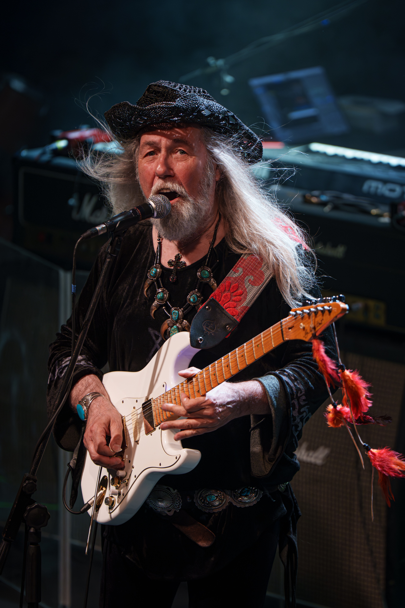 Uli Jon Roth singing and playing guitar live at Gagarin 205 in Athens